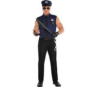 Amscan- Costume Under Arrest Police Officer para hombre, Color azul, L (845778-55)