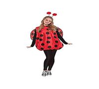 amscan Disfraz de mariquita para adultos con alas y antenas Bopper, tamaño estándar, 1 unidad, color red, 12-14 (10132331)