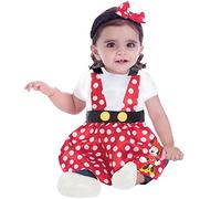 Amscan DCMINPIN1-2 Disfraz de Minnie Mouse Pinafore para bebés, 1-2 años