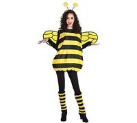 amscan- Disfras a la Moda Abeja Disfraz, Multicolor, Vestido UK Talla 10-12 M/L (841875-55)