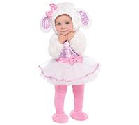 amscan- Disfras a la Moda Cordero, Color blanco, 6-12 meses (Christy Disfraces 10132344)