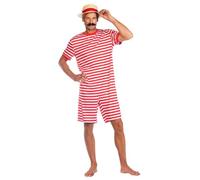 amscan Disfraz Adulto Traje de Baño de los Años 20 Rojo Talla Estándar
