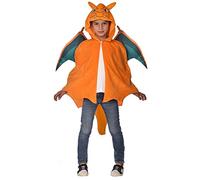 amscan-Disfraz Charizard Cape 3-7 años Unisex, Pokèmon, Color Naranja, (361-9909057_0194099029490)