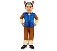 amscan- Disfraz Chase Baby Niño Patrouille, ajedrez, Color marrón, 2-3 años (86-94 cm) (9909112)