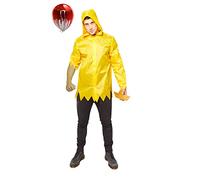 amscan - Disfraz de adulto de Georgia, chubasquero amarillo, ES, Halloween.