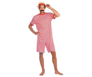 amscan Disfraz de adulto Traje de baño de los años 20 rojo Talla grande