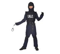 amscan Disfraz de agente SWAT, para niños, Negro, 3-4 Years
