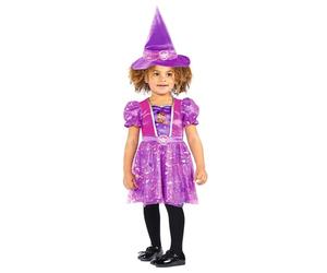 amscan Disfraz de bruja para niños con vestido de bruja y sombrero, Paw Patrol Skye Witch, Halloween, Carnaval y disfraz