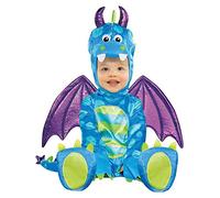 amscan- Disfraz de Dragón Azul Bebé Accesorios, Multicolor (999666)