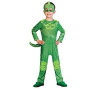 Amscan Disfraz Gekko (PJ Masks) Elegante para niñas y niños Verde
