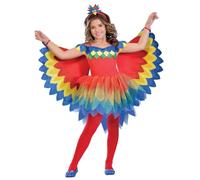amscan- Disfraz de Hada de Loro para Halloween-Edad, Multicolor, 3-4 años (9908455)