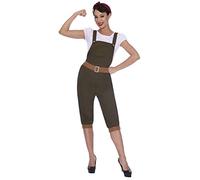 amscan - Disfraz de niña de tierra de la Segunda Guerra Mundial de los años 40 para mujer (talla 36-56)