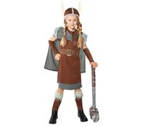 amscan Disfraz de reina guerrera vikinga para niñas del Día Mundial del Libro para niñas de 3 a 14 años