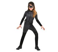 amscan-Disfraz Inf. W.B.: Catwoman T. 8-10 Años batman, liso, color negro, (361-9906133_0192937138403)