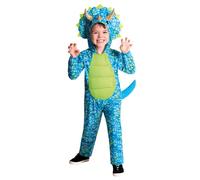 (PKT) (9912033) Disfraz infantil de dinosaurio azul (6-8 años)