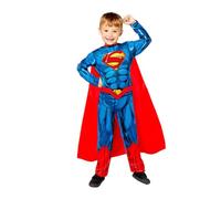 amscan Disfraz infantil sostenible de Superman Edad 8-10 años