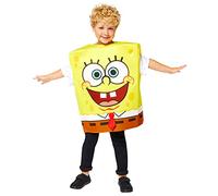 amscan Disfraz oficial de Bob Esponja de Nickelodeon para niños, amarillo, 8-12 años