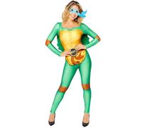amscan Disfraz oficial de las Tortugas Ninja Mutantes Adolescentes con licencia TMNT con máscaras intercambiables, verde, 10-12