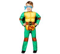 amscan Disfraz oficial de Nickelodeon Teenage Mutant Ninja Turtles Deluxe de 3 a 12 años