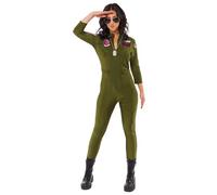Amscan - Disfraz oficial de Top Gun para mujer, talla 36-40