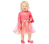 amscan-Disfraz Pink SuperNiña 2-3 años Niña Super hero, color rosa, (361-9909331_0194099032230)