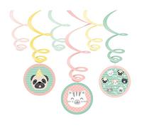 amscan- Espirales Decorativos de Hello Pets, Multicolor, Unica (9906548)