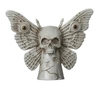 amscan Estatua de Calavera de polirresina Gris Dark Academia, 10 x 12.5 Pulgadas (Paquete de 1), Elegante decoración gótica para el hogar u Oficina