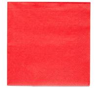 Amscan Fiesta Red - Servilletas compostables ecológicas, paquete de 20 unidades, 9915402-203
