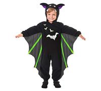 amscan Generique - Disfraz de murciélago para Halloween, color negro, morado y verde