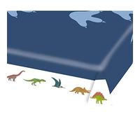 Amscan Generique - Mantel de Papel Grandes Dinosaurios (115 x 175 cm), Color Azul