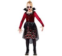 amscan - Girls Halloween Midnight Vampiress Fancy Dress Costume Age: 3-12 Years