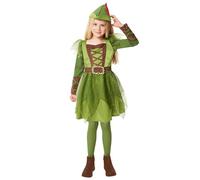 Amscan Girls World Book Day Peter Pan Dress Kids Fancy Dress with Hat