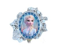 Amscan- Globo de aluminio con forma de mini reina de las nieves, 2 A30 a granel, 25 cm x 22 c