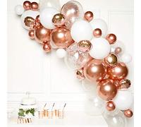 amscan Guirnalda de globos de oro rosa 9907431