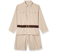 amscan-Halloween Juego de Disfraz de Safari para Hombre, XL, 2 Piezas, sólido, Color marrón, (9905157)