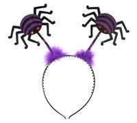 Amscan Headbopper de araña púrpura Brillante, tamaño Infantil (1 Unidad), Accesorio de Disfraz diversión y Fiestas espeluznantes