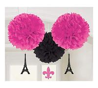 Amscan International - 180185 un día en París Fluffy Kit de decoración