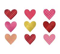 Amscan International - 190497 purpurina San Valentín lunares cut-out Kit de decoración