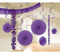 Amscan International - 241700 - 106 - 55 morado Kit de decoración de habitación