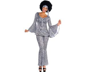 Amscan International - Disfraz para adulto Años 70S Retro, talla UK 8 - 10 (844240-55)