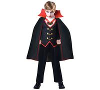 amscan - Kinderkostüm Dracula, Langarmshirt, Umhang, Vampir, Blutsauger, Fledermaus, Mottoparty, Karneval, Halloween