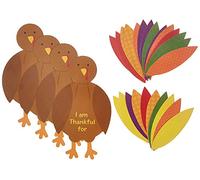 Amscan - Kit de manualidades de pavo de Acción de Gracias para 12 pavos | Actividad de fiesta, 3