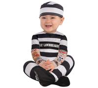 Amscan Lil' Law Breaker Prisionero Cárcel Disfraz Infantil Bebé Lindo Halloween