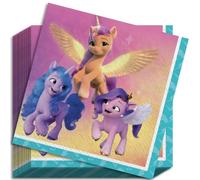 Amscan My Little Pony - Servilletas de papel divertidas y vibrantes para baby shower, 7 pulgadas, multicolor