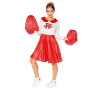 Amscan - Officially Licensed Sandy Cheerleader Rydell High Ladies Fancy Dress Costume Size: UK 8-18
