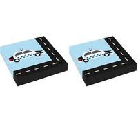 amscan- On The Road - Servilletas, Color Azul, Mittel (9906580) (Paquete de 2)