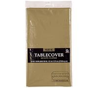 Amscan Oro Plástico Mantel.