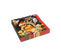 Amscan - Paquete de 20 servilletas con Mario Bros (Travis Design 9901538)