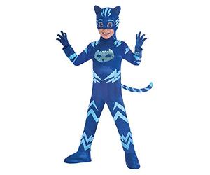 amscan - PJ Masks Disfraz Mask Cat Boy Luxe (7-8 años), multicolor, 7AM9902966