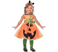 amscan (PKT (9903392) Vestido de disfraz de calabaza para niñas (2-3 años)